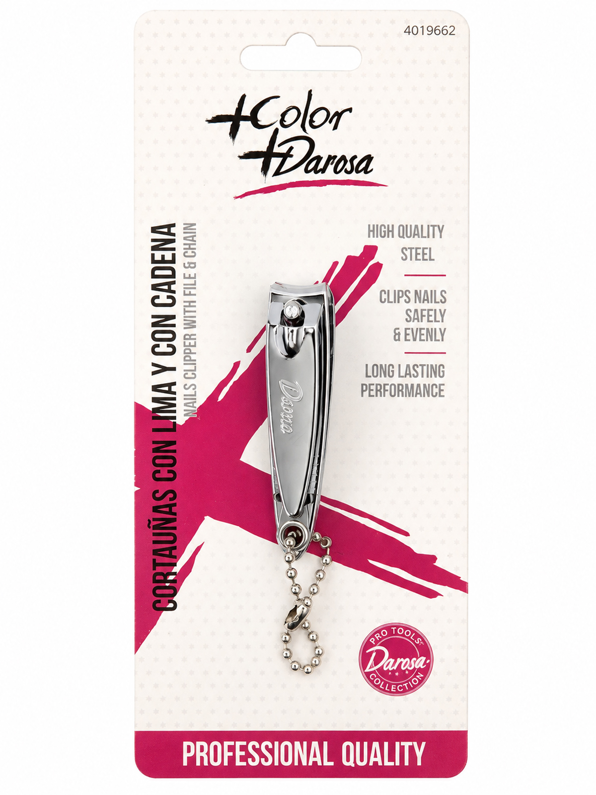 DAROSA NAIL CLIPER / CORTAUÑAS CON LIMA Y CADENA
