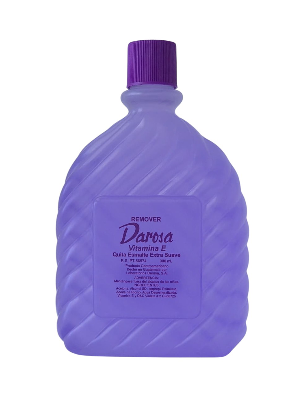 Removedor de Esmalte Darosa Lila Vit. E 10 Oz.